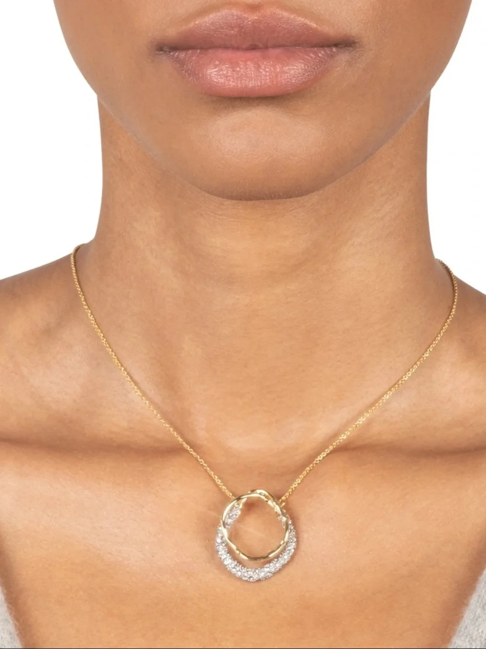 Alexis Bittar Solanales Gold Crystal Orbit Necklace